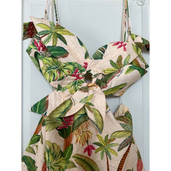 Farm Rio Sand Fruit Maxi Dress - Size L - Picture 6 of 7